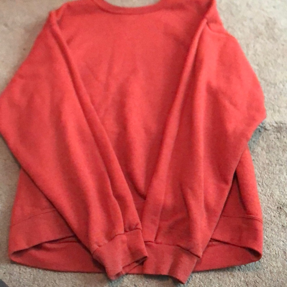 Fruit of the Loom Red Crew Neck Sweater Soft  Casual